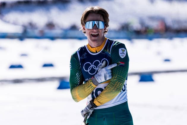 TESERO, ITALY - FEBRUARY 13: Matthew Smith (South Africa) during the Cross-Country Skiing Men s 10km Interval Start Free at the Milano Cortina 2026 Olympics at Tesero Cross-Country Skiing Stadium on day 7 of the Milano Cortina 2026 Olympics on February 13, 2026 in Cortina, Italy. Editorial use only. Italy Copyright: xSteffiexWunderlx