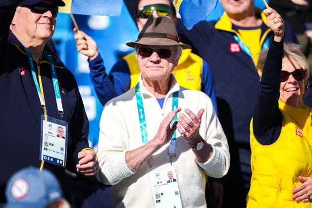 ITALY, TESERO - FEBRUARY 13, 2026: King Carl XVI Gustaf of Sweden attends the men s 10km interval start free race at Tesero Cross-Country Stadium during the 2026 Winter Olympic Games, Olympische Spiele, Olympia, OS 2026 Winter Olympics: Cross-Country Skiing  - ZUMAt113 20260213_zaa_t113_151 Copyright: xPeterxKovalevx