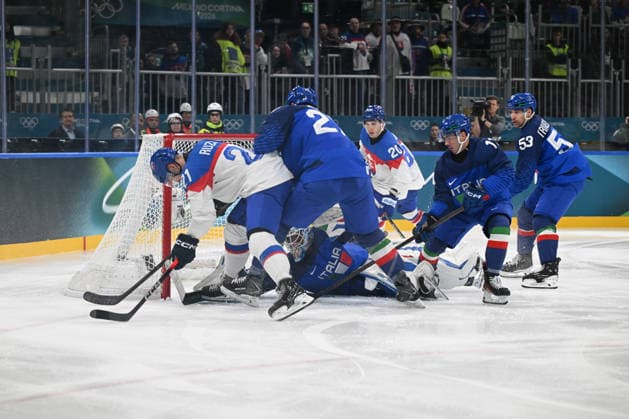 RUZICKA Adam (SVK) during Men s Ice hockey, Eishockey - Italia vs Slovacchia, Olympic Winter games, Winterspiele,Spiele, Summer games Milano-Cortina 2026 in Milano, Italy, February 13 2026  Copyright: xFilippoxTomasi IPAxSportx xipa-agency.netx xx IPA_71432531 IPA_Agency_IPA71432531