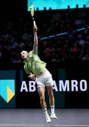 Ugo Humbert , during the match TENNIS ABN AMRO OPEN 2026 QUARTER FINAL at the Rotterdam Ahoy for the ABN AMRO Open 2026 season 2026 in ROTTERDAM, Netherlands on 13 february 2026 Photo by DeFodi Images