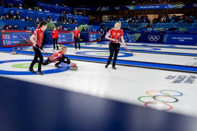 260213 Madeleine Dupont, Jasmin Holtermann and Denise Dupont of Denmark compete in a women s round robin curling match between Denmark and Sweden during day 7 of the 2026 Winter Olympics on February 13, 2026 in Cortina. Photo: Joel Marklund BILDBYRAN kod JM JM0791 bbeng curling Olympic Games, Olympische Spiele, Olympia, OS olympics winter olympics os ol olympiska spel vinter-os olympiske leker milano cortina 2026 milan cortina 2026 milano cortina 2026 olympic games milano cortina 2026 winter olympic games milano cortina-os milano cortina-ol vinter-ol dam sverige danmark *** 260213 Madeleine Dupont, Jasmin Holtermann and Denise Dupont of Denmark compete in a women s round robin curling match between Denmark and Sweden during day 7 of the 2026 Winter Olympics on February 13, 2026 in Cortina Photo Joel Marklund BILDBYRAN kod JM JM0791 bbeng curling olympic games olympics winter olympics os ol olympiska spel vinter os olympiske leker milano cortina 2026 milan cortina 2026 milano cortina 2026 olympic games milano cortina 2026 winter olympic games milano cortina os milano cortina ol vinter ol dam sverige danmark  Copyright: JOELxMARKLUND BB260213JM025