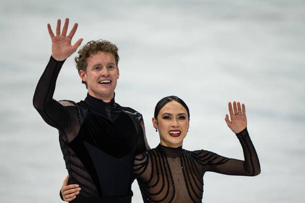 2026 Winter Olympics: Figure skating, Eiskunstlauf Ice Dance Free Dance Madison Chock and Evan Bates of the United States perform during the Figure Skating Ice Dance Free Dance of the 2026 Winter Olympics, Wednesday, February 11, 2026, at the Milano Ice Skating Arena, in Milan, Italy. (Jon Endow Image of Milan Lombardy Italy EDITORIAL USE ONLY Copyright: xJonxEndowx JonxEndowx iosphotos395621