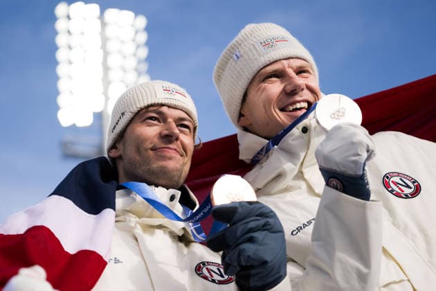 260213 Bronze medalist Sturla Holm Laegreid of Norway and silver medalist Vetle Sjastad Christiansen of Norway celebrate with their medals in men s biathlon 10 km sprint during day 7 of the 2026 Winter Olympics on February 13, 2026 in Anterselva. Photo: Mathias Bergeld BILDBYRAN kod MB MB1325 skidskytte biathlon skiskyting Olympic Games, Olympische Spiele, Olympia, OS olympics winter olympics os ol olympiska spel vinter-os olympiske leker milano cortina 2026 milan cortina 2026 milano cortina 2026 olympic games milano cortina 2026 winter olympic games milano cortina-os milano cortina-ol vinter-ol 7 bbeng sprint Norway norge Bronze brons jubel medal medalj *** 260213 Bronze medalist Sturla Holm Laegreid of Norway and silver medalist Vetle Sjastad Christiansen of Norway celebrate with their medals in men s biathlon 10 km sprint during day 7 of the 2026 Winter Olympics on February 13, 2026 in Anterselva Photo Mathias Bergeld BILDBYRAN code MB MB1325 biathlon biathlon olympic games olympics olympics winter olympics os ol olympiska spel vinter os olympiske leker milano cortina 2026 milan cortina 2026 milano cortina 2026 olympic games milano cortina 2026 winter olympic games milano cortina os milano cortina ol vinter ol 7 bbeng sprint Norway norge Bronze bronze jubel medal medalj  Copyright: MATHIASxBERGELD BB260213MB044