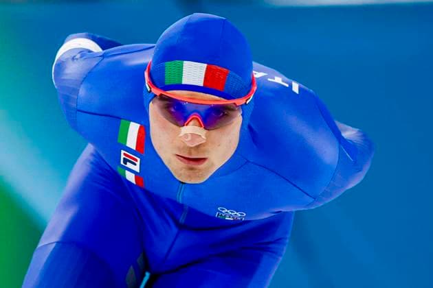 Riccardo Lorello of Italy Men s 10000m, Milano Cortina 2026 Winter Olympics: Day 7, Speed skating, Eisschnelllauf - Milano Cortina 2026 Winter Olympics: Day 7, Milano Speed Skating Stadium, February 13, 2026, Milan, Italy.