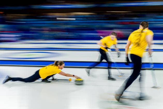 260213 Sara McManus, Sofia Scharback and Agnes Knochenhauer of Sweden compete in a women s round robin curling match between Denmark and Sweden during day 7 of the 2026 Winter Olympics on February 13, 2026 in Cortina. Photo: Joel Marklund BILDBYRAN kod JM JM0791 bbeng curling Olympic Games, Olympische Spiele, Olympia, OS olympics winter olympics os ol olympiska spel vinter-os olympiske leker milano cortina 2026 milan cortina 2026 milano cortina 2026 olympic games milano cortina 2026 winter olympic games milano cortina-os milano cortina-ol vinter-ol dam sverige danmark *** 260213 Sara McManus, Sofia Scharback and Agnes Knochenhauer of Sweden compete in a women s round robin curling match between Denmark and Sweden during day 7 of the 2026 Winter Olympics on February 13, 2026 in Cortina Photo Joel Marklund BILDBYRAN kod JM JM0791 bbeng curling olympic games olympics winter olympics os ol olympiska spel vinter os olympiske leker milano cortina 2026 milan cortina 2026 milano cortina 2026 olympic games milano cortina 2026 winter olympic games milano cortina os milano cortina ol vinter ol dam sverige danmark  Copyright: JOELxMARKLUND BB260213JM056