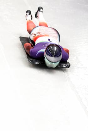 OLYMPICS - Winter Olympic Games, Olympische Spiele, Olympia, OS Milano Cortina 2026 CORTINA D AMPEZZO,ITALY,13.FEB.26 - OLYMPICS, SKELETON - Winter Olympic Games Milano Cortina 2026, heat 1 and 2, women. Image shows Janine Flock (AUT).  GEPAxpictures xMaticxKlansek
