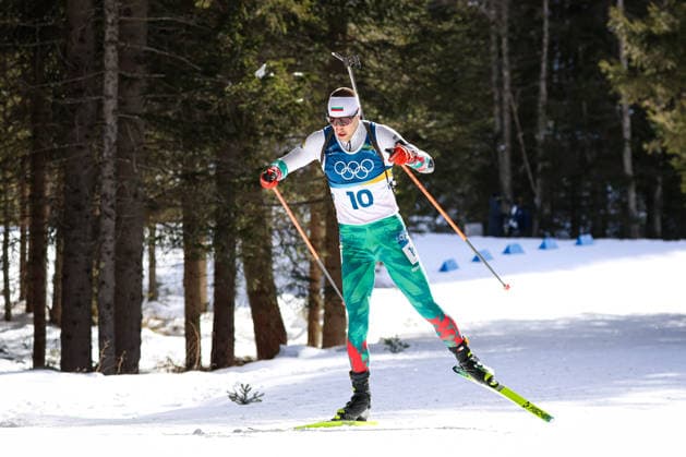 Antholz, Italien 13. Februar 2026: Biathlon Sprint Männer 10 km - Olympia 2026 Im Bild: Blagoy Todev (BUL) Anterselva Biathlon Arena *** Antholz, Italy February 13, 2026 Biathlon Sprint Men 10 km Olympia 2026 In the picture Blagoy Todev BUL Anterselva Biathlon Arena Copyright: xFotostandx xHettichx