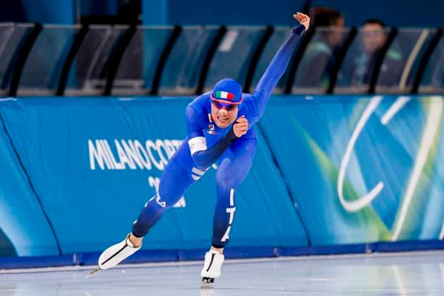 Riccardo Lorello of Italy Men s 10000m, Milano Cortina 2026 Winter Olympics: Day 7, Speed skating, Eisschnelllauf - Milano Cortina 2026 Winter Olympics: Day 7, Milano Speed Skating Stadium, February 13, 2026, Milan, Italy.