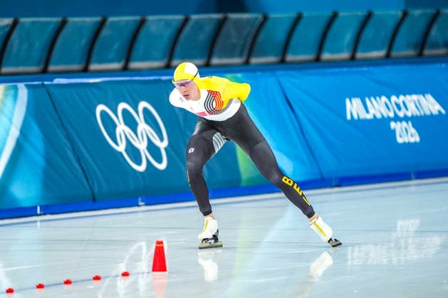 2026-02-13 - Milano Cortina 2026 Winter Olympics 10000m Men MILAN, ITALY - FEBRUARY 13: Bart Swings of Belgium during the 10000m Men on the Milano Cortina 2026 Winter Olympics at the Milano Speed skating, Eisschnelllauf Arena on February 13, 2026 in Milan, Italy Milan Milano Speed Skating Arena Italy Content not available for redistribution in The Netherlands directly or indirectly through any third parties. Copyright: xAndrexWeeningx