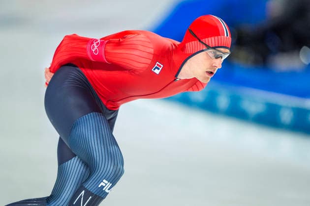 2026-02-13 - Milano Cortina 2026 Winter Olympics 10000m Men MILAN, ITALY - FEBRUARY 13: Sigurd Henriksen of Norway during the 10000m Men on the Milano Cortina 2026 Winter Olympics at the Milano Speed skating, Eisschnelllauf Arena on February 13, 2026 in Milan, Italy Milan Milano Speed Skating Arena Italy Content not available for redistribution in The Netherlands directly or indirectly through any third parties. Copyright: xAndrexWeeningx