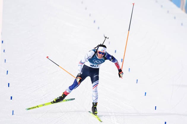 France s Quentin Fillon Maillet during the men s 10-kilometer sprint biathlon race at the Milano Cortina 2026 Winter Olympics, in Anterselva (Italy) February 13, 2026 (Photo Davide Spada LaPresse)  Copyright: xDavidexSpada LaPressex
