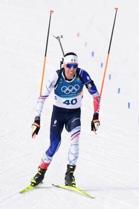 France s Quentin Fillon Maillet during the men s 10-kilometer sprint biathlon race at the Milano Cortina 2026 Winter Olympics, in Anterselva (Italy) February 13, 2026 (Photo Davide Spada LaPresse)  Copyright: xDavidexSpada LaPressex