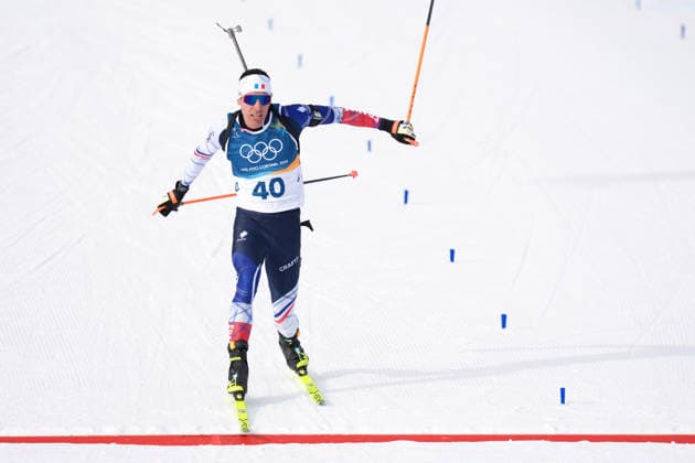 France s Quentin Fillon Maillet during the men s 10-kilometer sprint biathlon race at the Milano Cortina 2026 Winter Olympics, in Anterselva (Italy) February 13, 2026 (Photo Davide Spada LaPresse)  Copyright: xDavidexSpada LaPressex