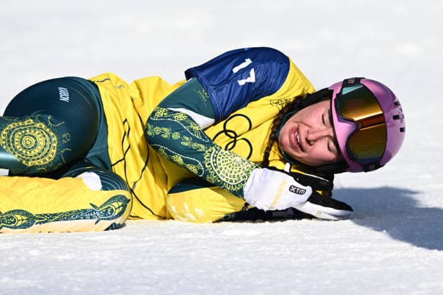 2026 WINTER Olympic Games, Olympische Spiele, Olympia, OS Josie Baff of Australia reacts after winning the Gold medal in the Women™s Snowboard Cross Final at the Livigno Snow Park on day 7 of the 2026 Milano Cortina Winter Olympic Games in Livigno, Italy, Wednesday, February 11, 2026. ( NO ARCHIVING, EDITORIAL USE ONLY LIVIGNO SONDRIO ITALY  Copyright: xDANxHIMBRECHTSx 20260214186968173080