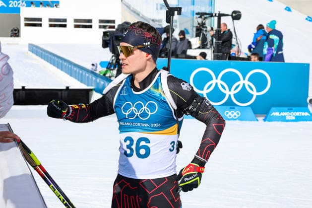 Antholz, Italien 13. Februar 2026: Biathlon Sprint Männer 10 km - Olympia 2026 Im Bild: Philipp Horn (GER) Anterselva Biathlon Arena *** Antholz, Italy 13 February 2026 Biathlon Sprint Men 10 km Olympia 2026 In the picture Philipp Horn GER Anterselva Biathlon Arena Copyright: xFotostandx xHettichx