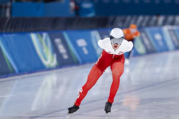 MILAN , 13-02-2026 , Milano Speed skating, Eisschnelllauf Stadium , Olympic Winter games, Winterspiele,Spiele, Summer games 2026 - Speed Skating 10000m men, Picture shows Vladimir Semirunniy Olympic Winter Games 2026 - Speed Skating 10000m men  x201558990x Copyright: