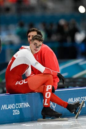 Winter Olympics - Speed skating, Eisschnelllauf Men’s 10000 Poland s Vladimir Semirunniy during the Speed Skating Men s 10000m on day seven of the Milano Cortina 2026 Winter Olympic Games, Olympische Spiele, Olympia, OS at Milano Speed Skating Stadium on February 13, 2026 in Milan, Italy. Photo by JMP ABACAPRESS.COM Milan Italy  Copyright: xJMP ABACAx