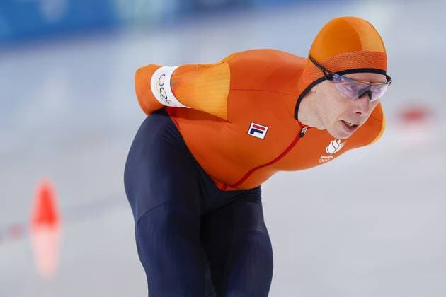 MILAN , 13-02-2026 , Milano Speed skating, Eisschnelllauf Stadium , Olympic Winter games, Winterspiele,Spiele, Summer games 2026 - Speed Skating 10000m men, Picture shows Jorrit Bergsma Olympic Winter Games 2026 - Speed Skating 10000m men  x201559495x Copyright: