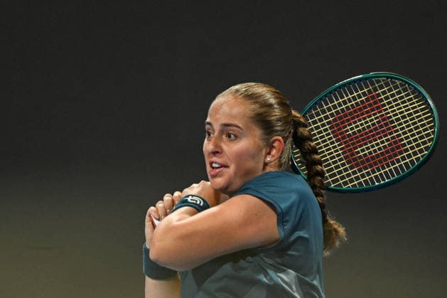 Qatar TotalEnergies Open 2026 - Day Six DOHA, QATAR FEBRUARY 13: Jelena Ostapenko of Latvia competes against Victoria Mboko of Canada in the semifinal on Day Six of the Qatar TotalEnergies Open, part of the Hologic WTA, Tennis Damen Tour, at the Khalifa International Tennis and Squash Complex on February 13, 2026 in Doha, Qatar. Doha Qatar  Copyright: xArturxWidakx originalFilename:widak-qatartot260213_npyIt.jpg