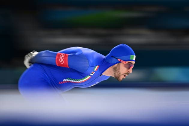 XXV Winter Olympic Games, Olympische Spiele, Olympia, OS in Milan, Italy, on February 13, 2026. Speed skating, Eisschnelllauf Men s 10000m. Davide Ghiotto from Italy. (CTKxPhoto MichalxKamaryt) CTKPhotoP2026021308059  CTKPhotoP2026021308059