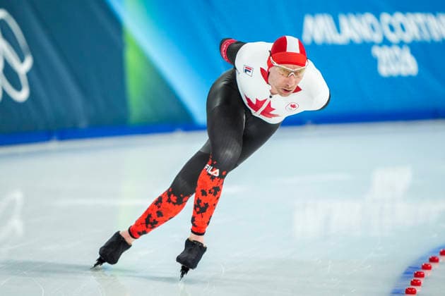 2026-02-13 - Milano Cortina 2026 Winter Olympics 10000m Men MILAN, ITALY - FEBRUARY 13: Ted-Jan Bloemen of Canada during the 10000m Men on the Milano Cortina 2026 Winter Olympics at the Milano Speed skating, Eisschnelllauf Arena on February 13, 2026 in Milan, Italy Milan Milano Speed Skating Arena Italy Content not available for redistribution in The Netherlands directly or indirectly through any third parties. Copyright: xAndrexWeeningx