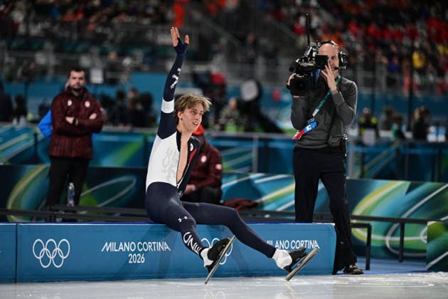 XXV Winter Olympic Games, Olympische Spiele, Olympia, OS in Milan, Italy, on February 13, 2026. Speed skating, Eisschnelllauf Men s 10000m. Metodej Jilek from Czech Republic after the race. (CTKxPhoto MichalxKamaryt) CTKPhotoP2026021308326  CTKPhotoP2026021308326
