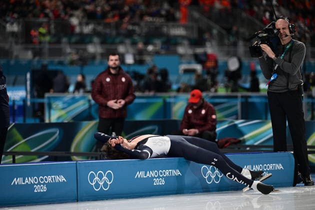 XXV Winter Olympic Games, Olympische Spiele, Olympia, OS in Milan, Italy, on February 13, 2026. Speed skating, Eisschnelllauf Men s 10000m. Metodej Jilek from Czech Republic after the race. (CTKxPhoto MichalxKamaryt) CTKPhotoP2026021308348  CTKPhotoP2026021308348