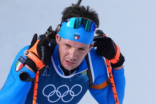 Italy s Tommaso Giacomel during the men s 10-kilometer sprint biathlon race at the Milano Cortina 2026 Winter Olympics, in Anterselva (Italy) February 13, 2026 (Photo Davide Spada LaPresse)  Copyright: xDavidexSpada LaPressex