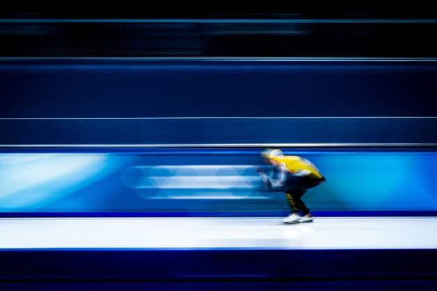Belgian speed skater Bart Swings pictured in action during the Men s 10000m Speed skating, Eisschnelllauf race at the Milano Cortina 2026 Olympic Winter games, Winterspiele,Spiele, Summer games on Friday 13 February 2026 in Milan, Italy. The XXV Winter Olympics take place from 6 to 22 February 2026 in Italy. JASPERxJACOBS  x163183690x