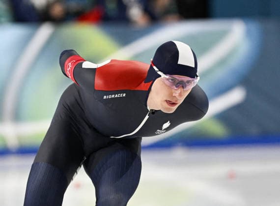 Winter Olympics - Speed skating, Eisschnelllauf Men’s 10000 Timothy Loubineaud of Team France during the Speed Skating Men s 10000m on day seven of the Milano Cortina 2026 Winter Olympic Games, Olympische Spiele, Olympia, OS at Milano Speed Skating Stadium on February 13, 2026 in Milan, Italy. Photo by JMP ABACAPRESS.COM Milan Italy  Copyright: xJMP ABACAx