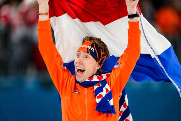 260213 Jorrit Bergsma of Netherlands celebrates in men s 10000m Speed skating, Eisschnelllauf during day 7 of the 2026 Winter Olympics on February 13, 2026 in Milan. Photo: Carl Sandin BILDBYRAN kod CS CS0876 skridskor speed skating Olympic Games, Olympische Spiele, Olympia, OS olympics winter olympics os ol olympiska spel vinter-os olympiske leker milano cortina 2026 milan cortina 2026 milano cortina 2026 olympic games milano cortina 2026 winter olympic games milano cortina-os milano cortina-ol vinter-ol 7 bbeng jubel *** 260213 Jorrit Bergsma of Netherlands celebrates in men s 10000m speed skating during day 7 of the 2026 Winter Olympics on February 13, 2026 in Milan Photo Carl Sandin BILDBYRAN code CS CS0876 skates speed skating olympic games olympics winter olympics os ol olympiska spel vinter os olympiske leker milano cortina 2026 milan cortina 2026 milano cortina 2026 olympic games milano cortina 2026 winter olympic games milano cortina os milano cortina ol vinter ol 7 bbeng jubel  Copyright: CARLxSANDIN BB260213CS169