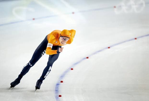 MILAN - Jorrit Bergsma during the 10,000 meters of long track Speed skating, Eisschnelllauf at the Milan Speed Skating Stadium at the Milan Winter Olympics. ROBIN VAN LONKHUIJSEN ANP xVIxANPxSportx xxANPxIVx 550583521 originalFilename: 550583521.jpg