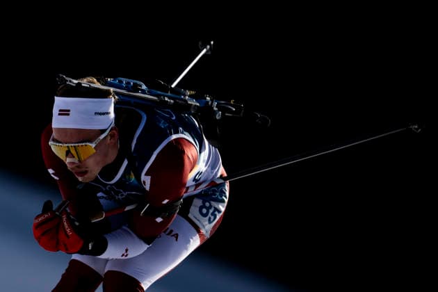 260213 Rihards Lozbers of Latvia competes in men s biathlon 10 km sprint during day 7 of the 2026 Winter Olympics on February 13, 2026 in Anterselva. Photo: Jon Olav Nesvold BILDBYRAN COP 217 MB1325 skidskytte biathlon skiskyting Olympic Games, Olympische Spiele, Olympia, OS olympics winter olympics os ol olympiska spel vinter-os olympiske leker milano cortina 2026 milan cortina 2026 milano cortina 2026 olympic games milano cortina 2026 winter olympic games milano cortina-os milano cortina-ol vinter-ol 7 bbeng sprint *** 260213 Rihards Lozbers of Latvia competes in men s biathlon 10 km sprint during day 7 of the 2026 Winter Olympics on February 13, 2026 in Anterselva Photo Jon Olav Nesvold BILDBYRAN COP 217 MB1325 biathlon biathlon olympic games olympics winter olympics os ol olympiska spel vinter os olympiske leker milano cortina 2026 milan cortina 2026 milano cortina 2026 olympic games milano cortina 2026 winter olympic games milano cortina os milano cortina ol vinter ol 7 bbeng sprint  Copyright: JONxOLAVxNESVOLD BB260213JE062