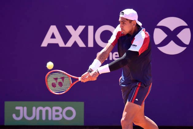 Tenis, Alejandro Tabilo vs Tomas Etcheverry. ATP, Tennis Herren 250 Buenos Aires 2026. El tenista chileno Alejandro Tabilo es fotografiado contra Facundo Diaz de Argentina durante los cuartos de final del ATP 250 en Buenos Aires, Argentina. 13 02 2026 UNAR Agency via Photosport Tennis, Alejandro Tabilo vs Tomas Etcheverry. 2026 Buenos Aires ATP 250. Chile™s tennis player Alejandro Tabilo is pictured against Facundo Diaz of Argentina during quarter finals of the ATP 250 match in Buenos Aires, Argentina. 13 02 2026 UNAR Agency via Photosport Alejandro Tabilo vs Tomas Etcheverry, ATP 250 Buenos Aires 2026 
