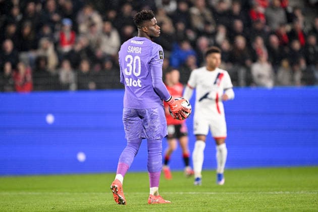 Stade Rennais FC v Paris Saint-Germain - Ligue 1 McDonald s 2025 2026 30 Brice SAMBA (srfc) during the Ligue 1 McDonald s match between Rennes and Paris at Roazhon Park on February 13, 2026 in Rennes, France. Rennes France  Copyright: xFEPx 776348291