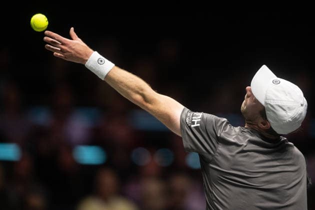ROTTERDAM, NETHERLANDS - FEBRUARY 13: Botic van de Zandschulp of the Netherlands in action against Alex de Minaur of Australia during the Quarter-finals of the ABN AMRO Open at Rotterdam Ahoy on February 13, 2026 in Rotterdam, Netherlands. Credit: Andy Astfalck Netherlands Copyright: xAndyxAstfalckx