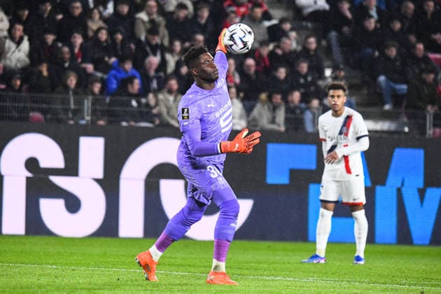FOOTBALL : Stade Rennais vs Paris SG - Ligue 1 - JournÃ e 22 - 13 02 2026 Brice Samba (Stade Rennais) RennesFrance  Copyright: xBaptistexAutissierx