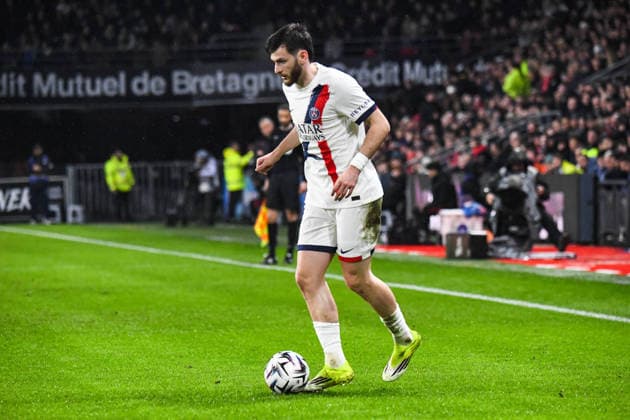 FOOTBALL : Stade Rennais vs Paris SG - Ligue 1 - JournÃ e 22 - 13 02 2026 Khvicha Kvaratskhelia (Paris SG) RennesFrance  Copyright: xBaptistexAutissierx