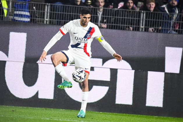 FOOTBALL : Stade Rennais vs Paris SG - Ligue 1 - JournÃ e 22 - 13 02 2026 Achraf Hakimi (Paris SG) RennesFrance  Copyright: xBaptistexAutissierx