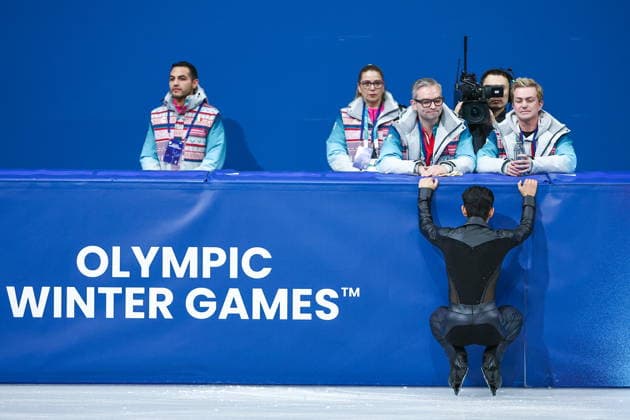 ITALY, MILAN - FEBRUARY 13, 2026: Figure skater Donovan Carrillo of Mexico is seen during the men s free skating event at the 2026 Winter Olympic Games, Olympische Spiele, Olympia, OS at Milano Ice Skating Arena 2026 Winter Olympics: Figure skating, Eiskunstlauf  - ZUMAt113 20260213_zaa_t113_499 Copyright: xMikhailxTereshchenkox
