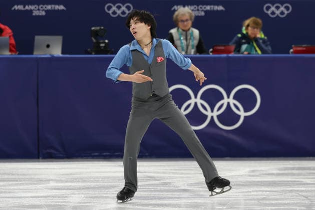 February 13, 2026, Milan, Lombardy, Italy: MIURA KAO of Japan skates his Free Skating program in the Men Single Skating of the Figure skating, Eiskunstlauf at the Milano Cortina 2026 Winter Olympic Games, Olympische Spiele, Olympia, OS Milan Italy - ZUMAc179 20260213_oly_c179_146 Copyright: xMickaelxChavetx