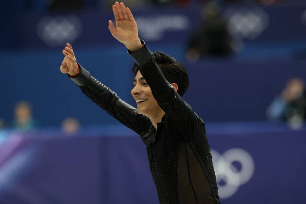 February 13, 2026, Milan, Lombardy, Italy: DONOVAN CARRILLO of Mexico skates his Free Skating program in the Men Single Skating of the Figure skating, Eiskunstlauf at the Milano Cortina 2026 Winter Olympic Games, Olympische Spiele, Olympia, OS Milan Italy - ZUMAc179 20260213_oly_c179_148 Copyright: xMickaelxChavetx