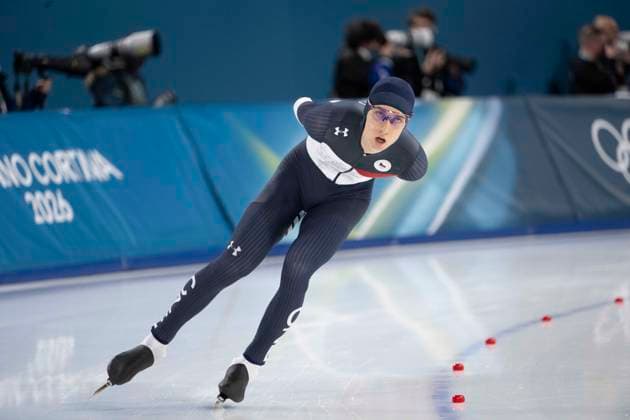 13th February 2026; Milan, Italy, 2026 Winter Olympic Games, Olympische Spiele, Olympia, OS Day Eight; Speed & x200b;& x200b;Skating Men s 10,000m Metodej Jilek of Team Czechia  BestxImages Content restricted for UK based newspaper