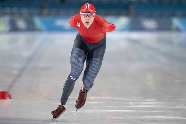 13th February 2026; Milan, Italy, 2026 Winter Olympic Games, Olympische Spiele, Olympia, OS Day Eight; Speed & x200b;& x200b;Skating Men s 10,000m Sander Eitrem of Team Norway  BestxImages Content restricted for UK based newspaper