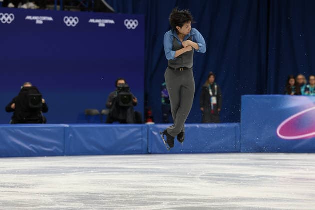 February 13, 2026, Milan, Lombardy, Italy: MIURA KAO of Japan skates his Free Skating program in the Men Single Skating of the Figure skating, Eiskunstlauf at the Milano Cortina 2026 Winter Olympic Games, Olympische Spiele, Olympia, OS Olympics 2026: Milano Cortina: Figure Skating Men Single Skating  - ZUMAc179 20260213_oly_c179_143 Copyright: xMickaelxChavetx