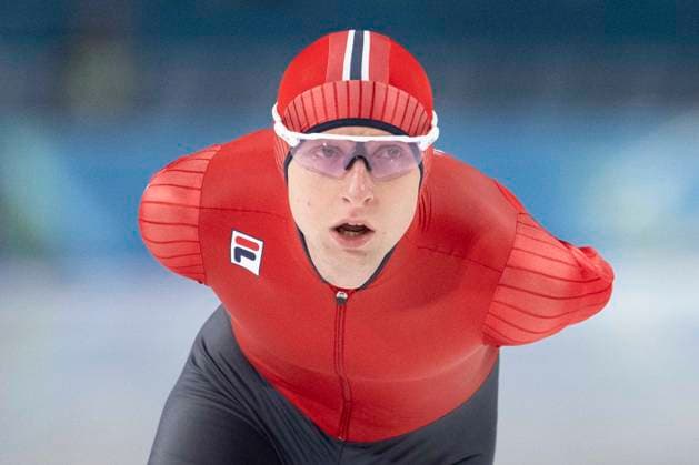 13th February 2026; Milan, Italy, 2026 Winter Olympic Games, Olympische Spiele, Olympia, OS Day Eight; Speed & x200b;& x200b;Skating Men s 10,000m Sander Eitrem of Team Norway  BestxImages Content restricted for UK based newspaper