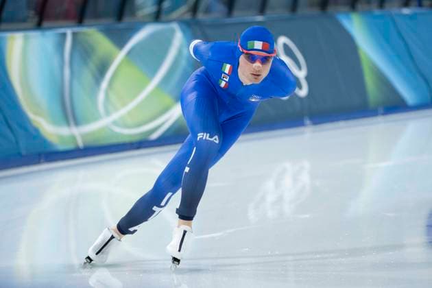 13th February 2026; Milan, Italy, 2026 Winter Olympic Games, Olympische Spiele, Olympia, OS Day Eight; Speed & x200b;& x200b;Skating Men s 10,000m Riccardo Lorello of Team Italy  BestxImages Content restricted for UK based newspaper
