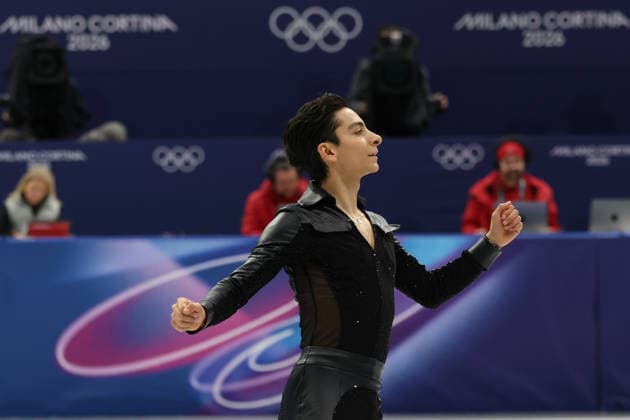 February 13, 2026, Milan, Lombardy, Italy: DONOVAN CARRILLO of Mexico skates his Free Skating program in the Men Single Skating of the Figure skating, Eiskunstlauf at the Milano Cortina 2026 Winter Olympic Games, Olympische Spiele, Olympia, OS Olympics 2026: Milano Cortina: Figure Skating Men Single Skating  - ZUMAc179 20260213_oly_c179_163 Copyright: xMickaelxChavetx