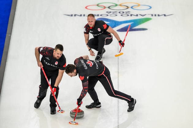 260213 Ben Hebert, Brad Jacobs and Brett Gallant of Canada compete in a men s round robin curling match between Canada and Sweden during day 7 of the 2026 Winter Olympics on February 13, 2026 in Cortina. Photo: Joel Marklund BILDBYRAN kod JM JM0792 bbeng curling Olympic Games, Olympische Spiele, Olympia, OS olympics winter olympics os ol olympiska spel vinter-os olympiske leker milano cortina 2026 milan cortina 2026 milano cortina 2026 olympic games milano cortina 2026 winter olympic games milano cortina-os milano cortina-ol vinter-ol *** 260213 Ben Hebert, Brad Jacobs and Brett Gallant of Canada compete in a men s round robin curling match between Canada and Sweden during day 7 of the 2026 Winter Olympics on February 13, 2026 in Cortina Photo Joel Marklund BILDBYRAN kod JM JM0792 bbeng curling olympic games olympics winter olympics os ol olympiska spel vinter os olympiske leker milano cortina 2026 milan cortina 2026 milano cortina 2026 olympic games milano cortina 2026 winter olympic games milano cortina os milano cortina ol vinter ol  Copyright: JOELxMARKLUND BB260213JM115