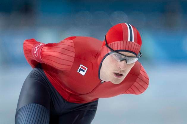 13th February 2026; Milan, Italy, 2026 Winter Olympic Games, Olympische Spiele, Olympia, OS Day Eight; Speed & x200b;& x200b;Skating Men s 10,000m Sigurd Henriksen of Team Norway  BestxImages Content restricted for UK based newspaper